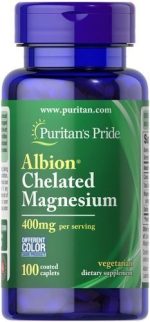 Albion Chelated Magnesium 400mg.- 100caps