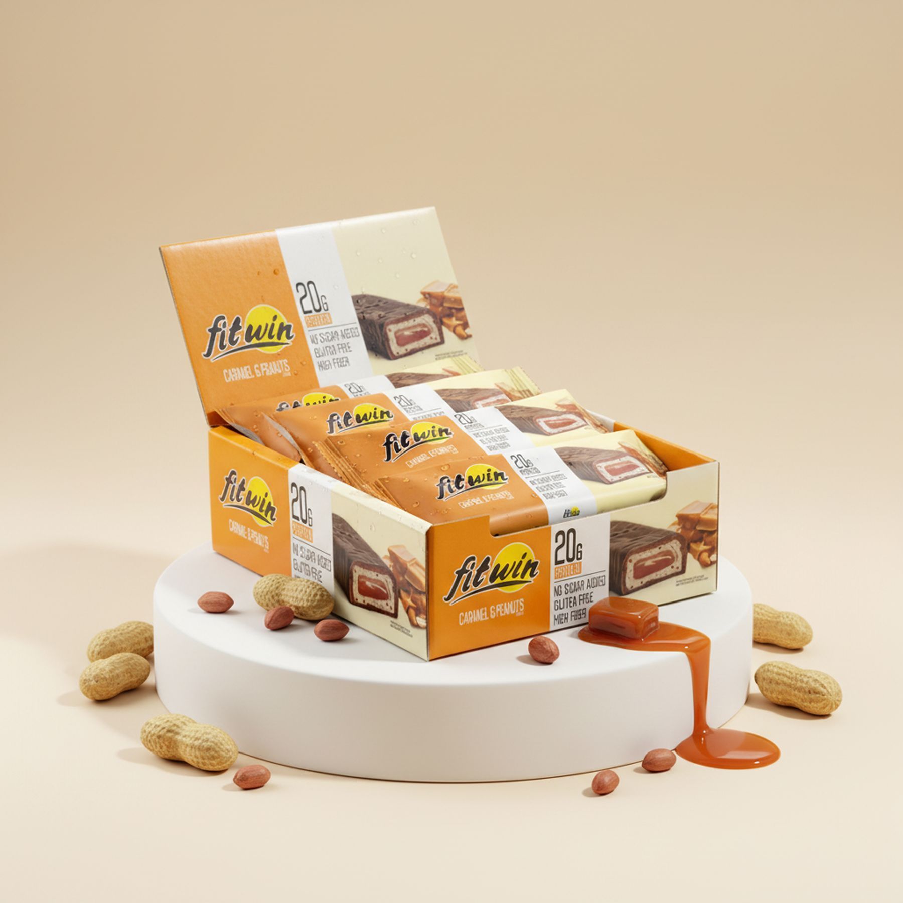 batonchyk-fitwin-caramelpeanuts-z-nachynkoiu-bez-tsukru-60-h-33-12-shtuk-54601435675413_8c595294aa.jpg Батончик FitWin CARAMEL&PEANUTS з начинкою, БЕЗ ЦУКРУ 60 г 33% (12 Штук) - Зображення 1