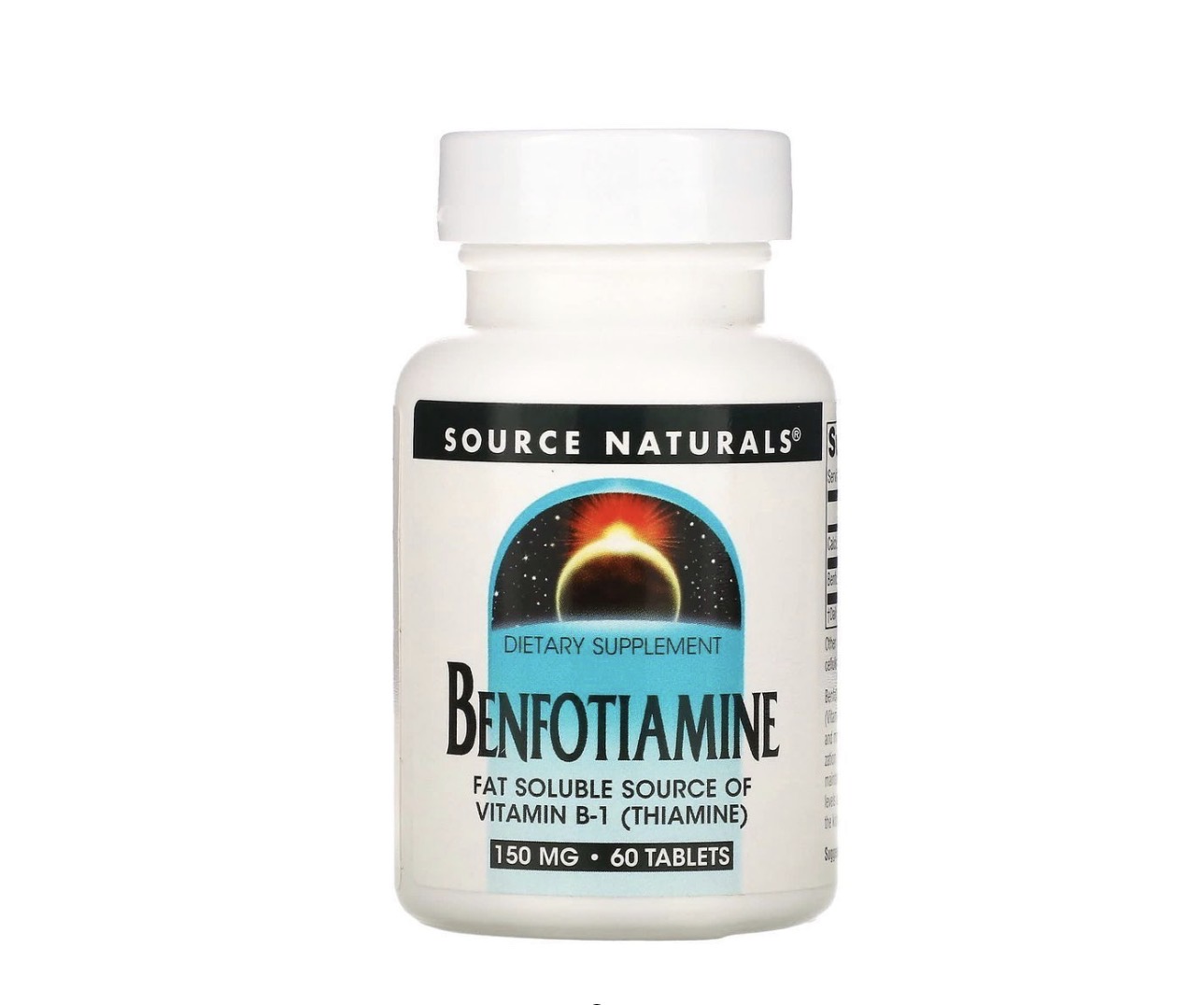 Screenshot Бенфотіамін Source Naturals Benfotiamine 150 mg - 60 tabs - Зображення 1