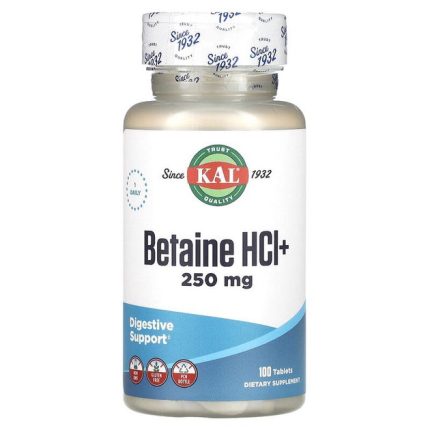 Betaine HCIPlus 250mg.- 100 tabs