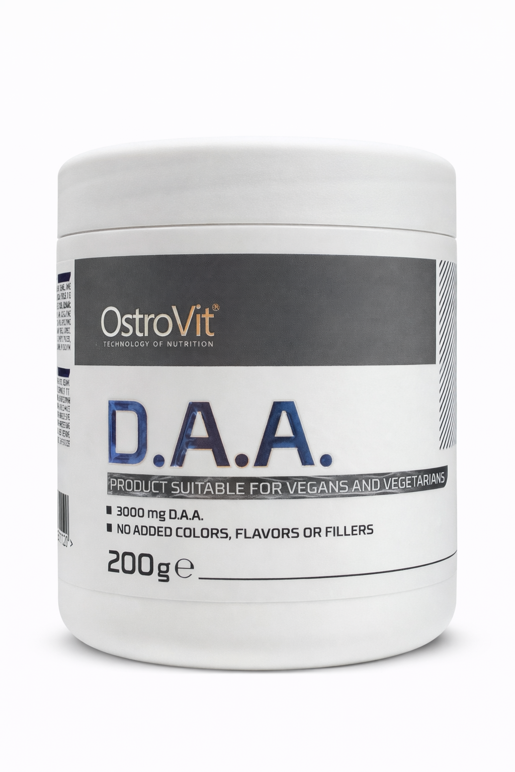 d.a.a.-d-aspartic-acid-ostrovit-200-h-42952545040881_b4a3fea885.png D.A.A. (D-Aspartic Acid) OstroVit, 200 г - Зображення 1