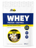 FIT WIN Whey Protein + Enzymes 900 г ваніль