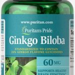 Ginkgo Biloba Standardized Extract 60 mg.- 120 softgels