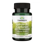 Indole-3-Carbinol with Reveratrol 200mg Swanson - 60 caps