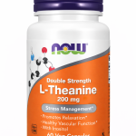 L-Теанін NOW foods Double Strength L-Theanine 200 мг, 60 caps