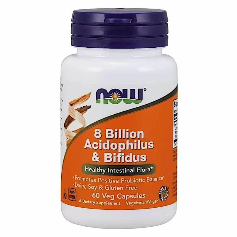 now-8-billion-acidophilus-bifidus-60-veg-caps-32838806364565_77244f7085.png NOW 8 Billion Acidophilus & Bifidus (60 veg caps) - Зображення 1