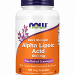 NOW Alpha Lipoic Acid 600 mg Extra Strength, 120 veg caps