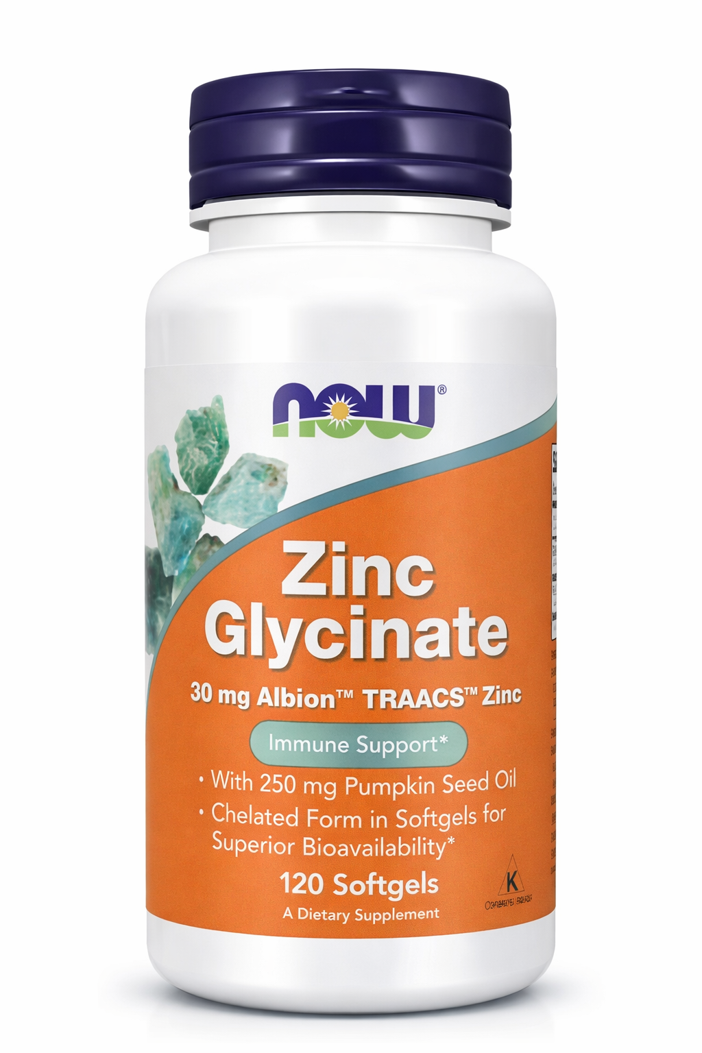 now-foods-zinc-glycinate-30-mg-120-tabs-78690834542434_66b4b823db.png NOW Foods Zinc Glycinate 30 mg 120 tabs - Зображення 1