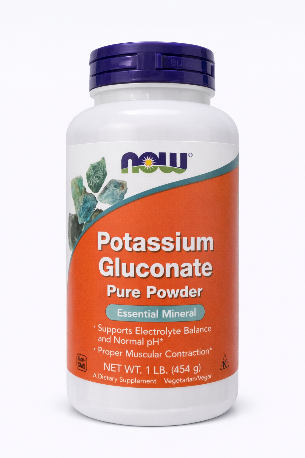 now-potassium-gluconate-powder-454-h-64538837714299_3f6bf94525.png NOW Potassium Gluconate Powder, 454 г - Зображення 1