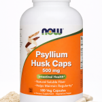 NOW Psyllium Husk Caps 500 mg, 500 Veg Capsules