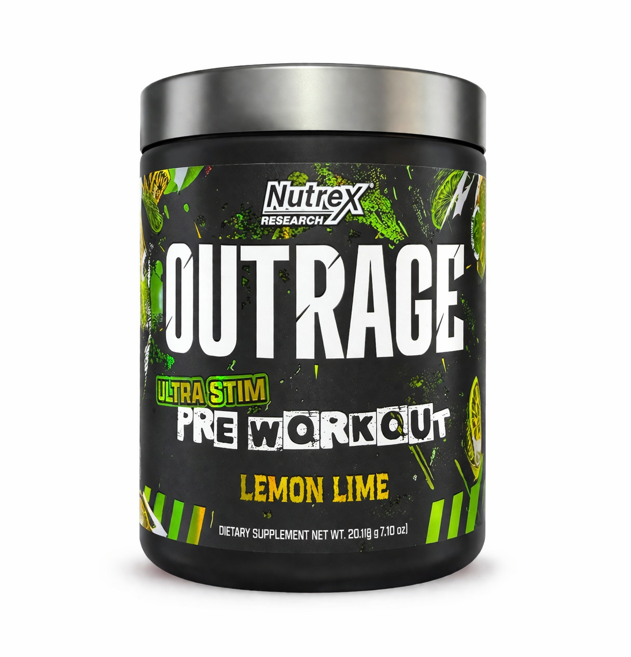 nutrex-outrage-ultra-stim-pre-workout-220-h-laim-84748183868540_c2ae6cb43c.png Nutrex Outrage Ultra Stim Pre-Workout 220 г лайм - Зображення 1