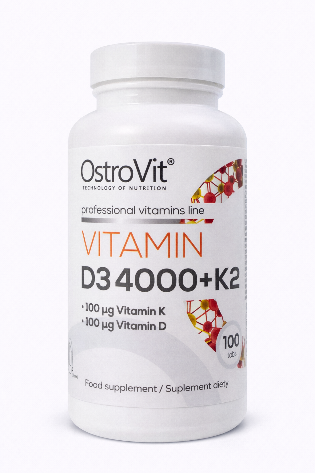 ostrovit-vitamin-d3-4000-k2-100-tabs-16240394115003_26e83684e6.png OstroVit Vitamin D3 4000 + K2 100 tabs - Зображення 1