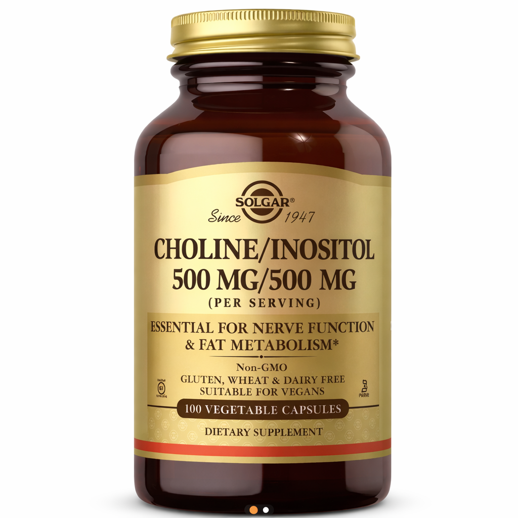 solgar-choline-inositol-500-mg-500-mg-100-vegetable-capsules-29709295251246_04caee8897.png Solgar Choline/Inositol 500 mg/500 mg 100 Vegetable Capsules - Зображення 1